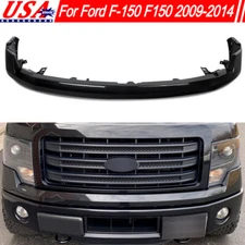 Front Upper Bumper Cover W/ Hole UH Tuxedo Black Fits Ford F-150 F150 2009-2014
