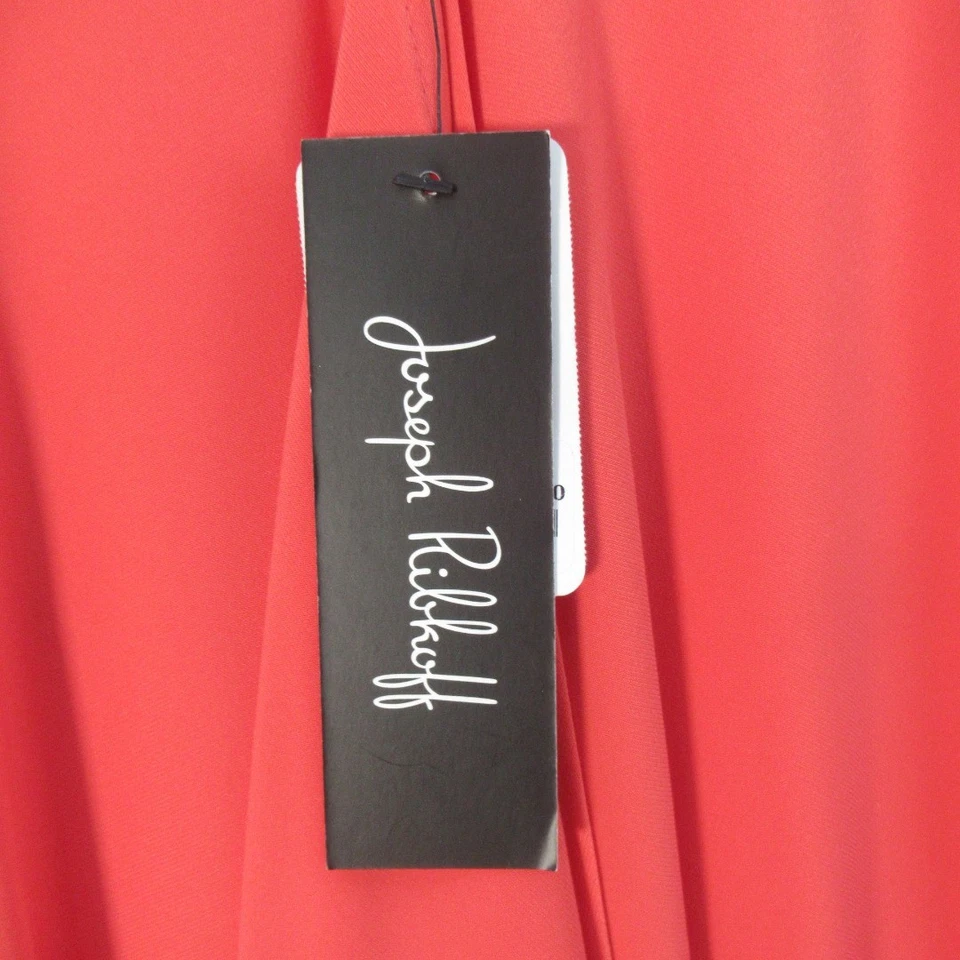 Joseph Ribkoff Mujer Coral Cuello en V Largo Top Decorativo Delantero y Trasero Reino Unido 12 Foto 3 de 4