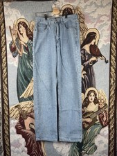 Vintage Guess Jeans Mens 30 High Rise Made USA 90s Denim Pants Green Triangle