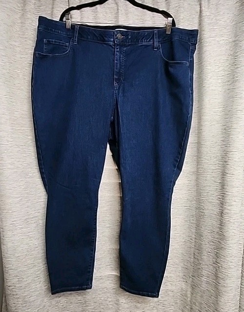 Ava & Viv Womens Plus Size 26 Mid Rise Skinny Jeans Denim stetch Cotton Blend