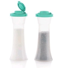 Tupperware Large Hourglass Salt and Pepper Shakers Set New - Mint- NEW