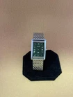 GREEN SILVER Vintage Seiko Slim Quartz Men's Wristwatch