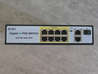 STEAMEMO Switch PoE 8 Porte con 8 Porte PoE 100Mbps @ 100W Potenza Integrata