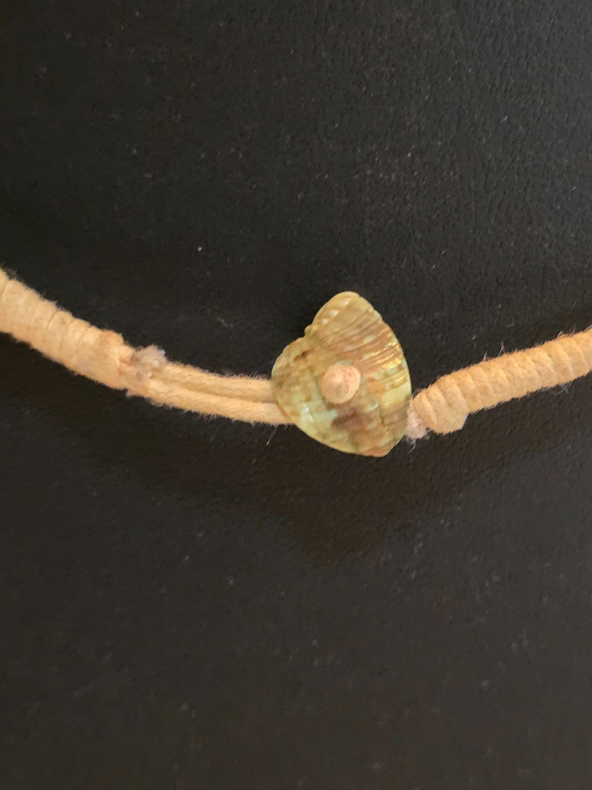 Handcrafted Multi-Strand Shell Bead Necklace 18" - image 5