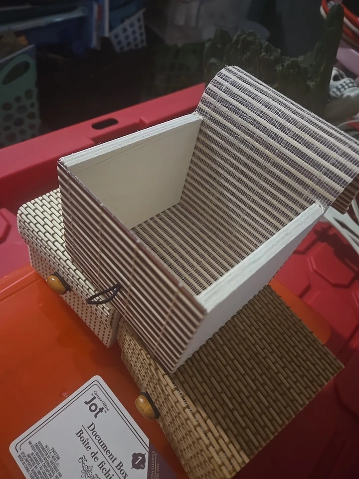 3 For 15! Decor Basket Square with Lid Closure Treasure Box! Jewelry Box!! - Image 2 of 4