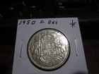 1950 F Des - Canada silver half dollar - Canadian 50 cent coin