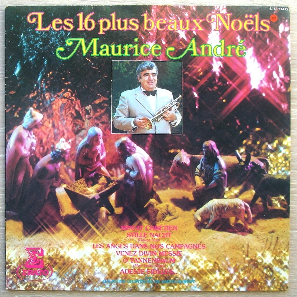 MAURICE ANDRÉ-LP-16 + BEAUX NOÊLS-PETITS CHANTEURS ST-LAURENT-Franç RAUBER-ERATO - Photo 2/4