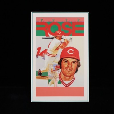 1992 Pete Rose Cincinnati Reds Allan Kaye's Oversized Sports Card Grey Border #3