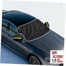 Car Windshield Cover for Ice and Snow with Ice Scrapers - 600D Windshield Snow