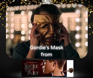 Original Gordie Shaw Mask Prop from Netflix Locke & Key Screen Used Horror