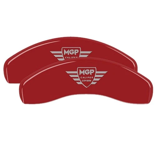 Capas de pinça de disco de freio 2001-2006 BMW 325i 325Ci 325xi dianteiro + traseiro vermelho "MGP" - Imagem 3 de 4