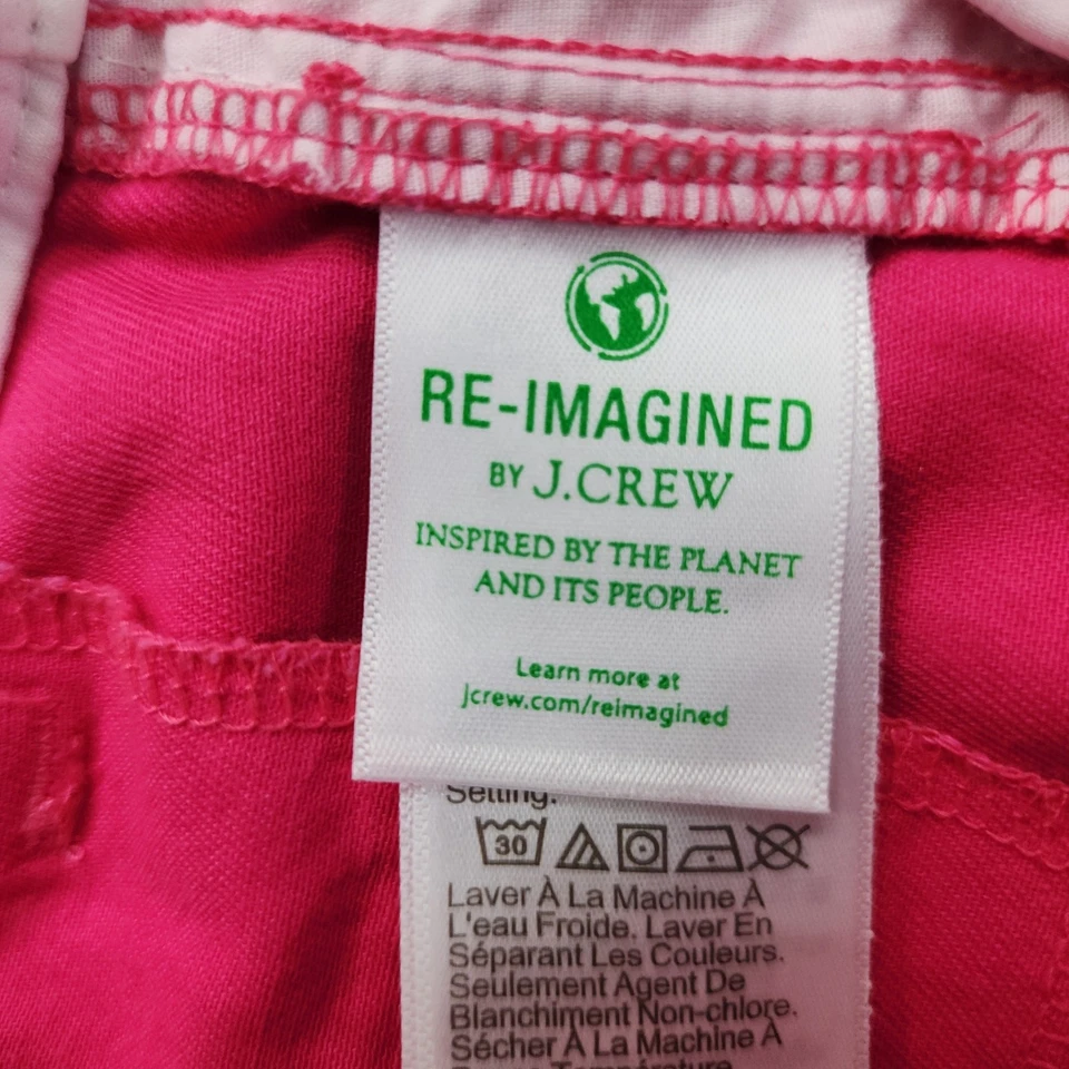Pantalones Cortos J.Crew Mujer 2 Rosa 5" Clásico Algodón Chino Informal Oficina Preppy Barbie Foto 4 de 4