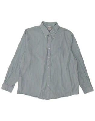 BROOKS BROTHERS Mens Regent Fit Shirt XL Blue Pinstripe Cotton DG45 - Image 1 of 3