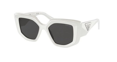PRADA 13ZS 14ZS White /Silver Replacement Side Icon Logo Genuine