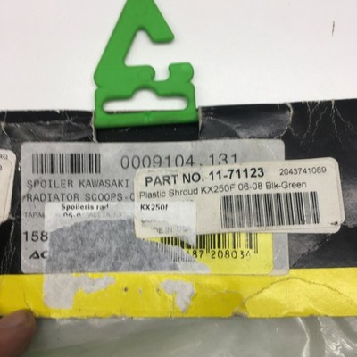 Acerbis Kawasaki KX250F 2006-2008 Kühlerschaufeln, Kunststoffverkleidung...