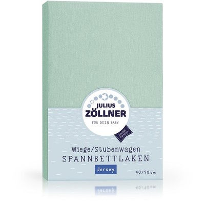 Julius Zöllner Spannbetttuch Jersey 90x40 Salbei NEU