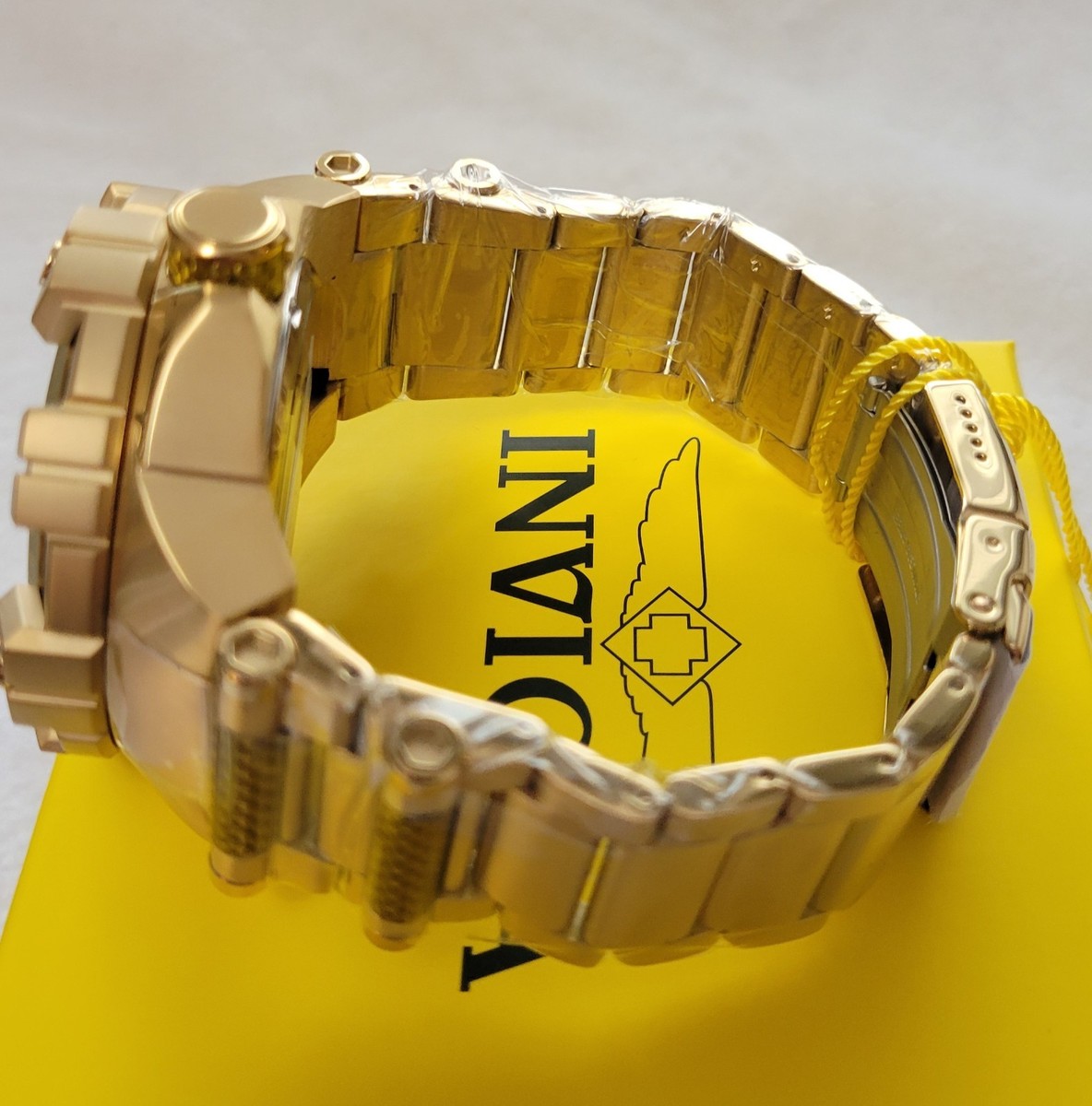 Invicta Bolt Automatic Men's Watch - 54mm, Gold 37522 | eBay