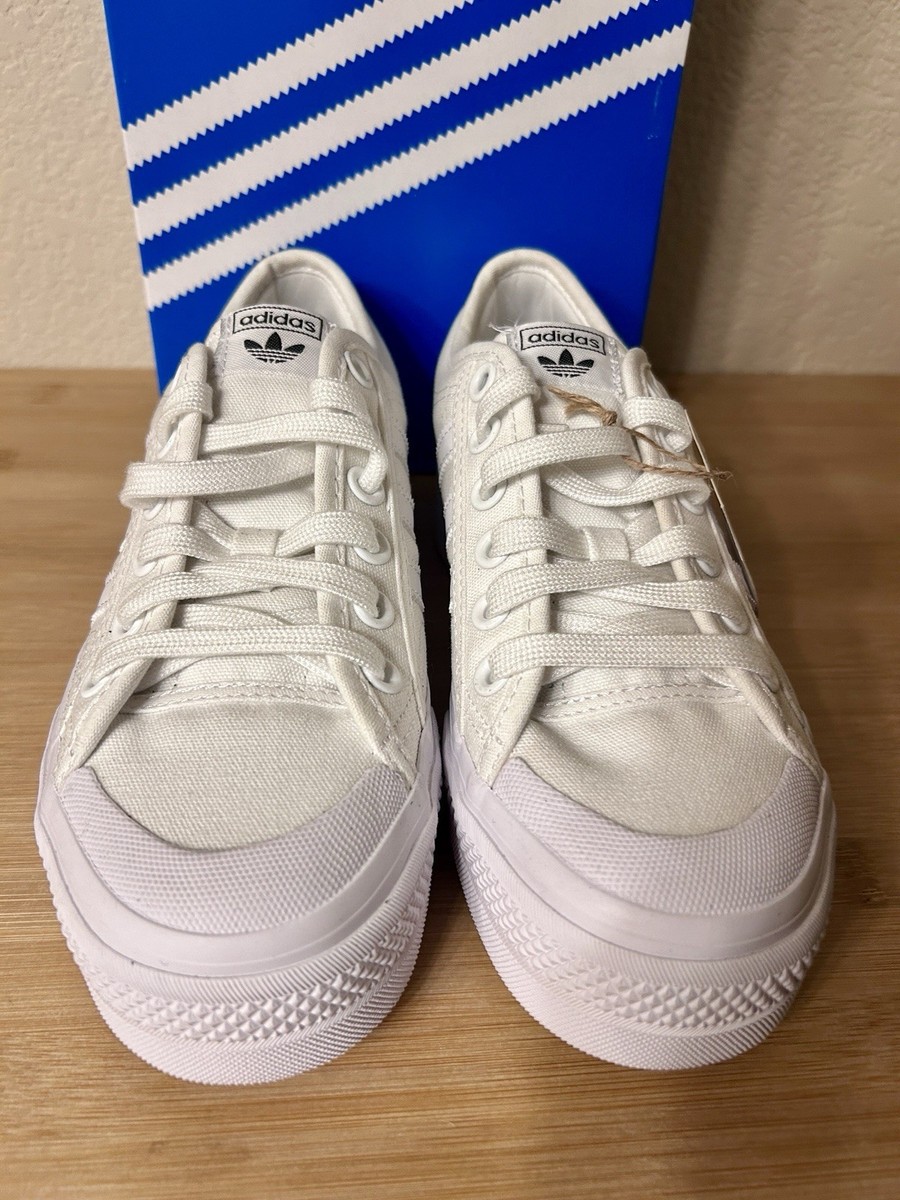 adidas gazelle silver green womens Adidas Nizza Platform Sherpa Women's Shoes Wonder White-Cloud White-Am
