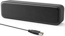  Upgraded Computer Speakers for Desktop PC, USB Plug-N-Play, External Speakers