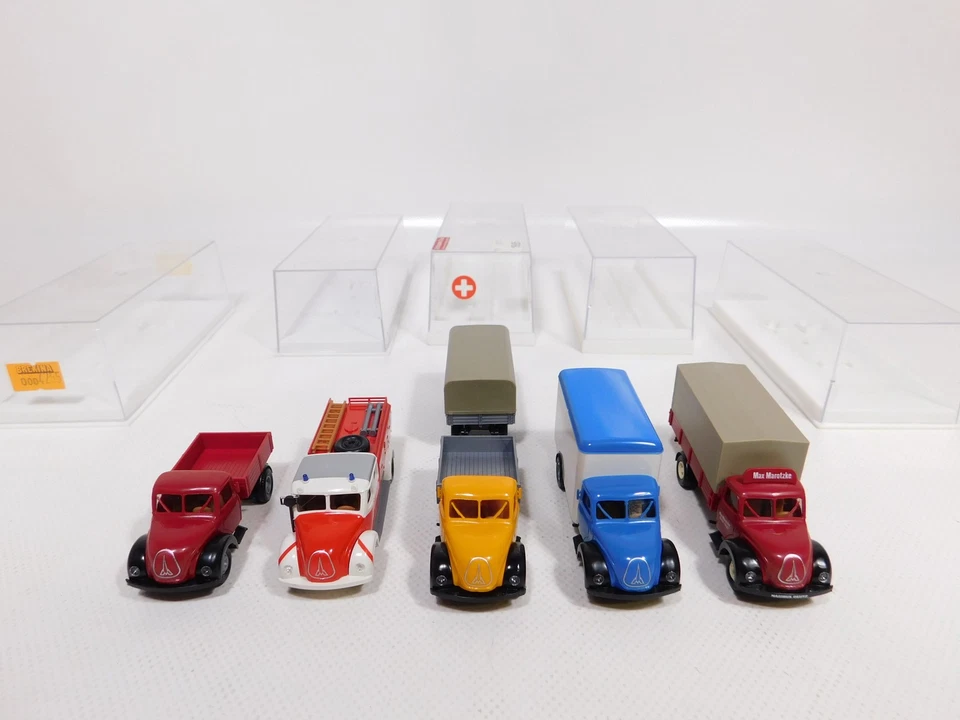 5X Brekina H0 1:87 Magirus 4255 Davos Ackermann Marotzke FW Sg/Mint #DZ288-1 - Immagine 4 di 4