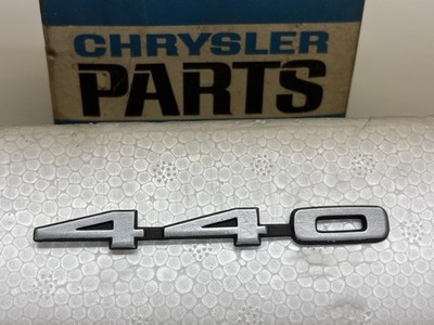 NOS Mopar 440 Engine Callout Emblem for 69 GTX 69-70 Coronet and 70-1 Fury