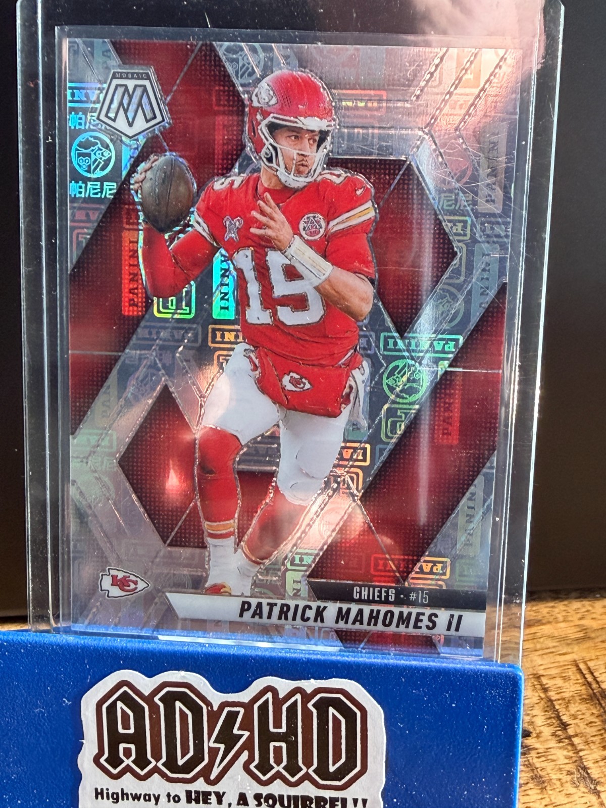 2025 Panini Mosaic Patrick Mahomes II #200 Silver Knight Prizm 110/149 *Chiefs**