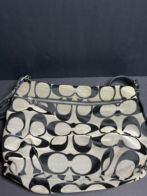 Coach Signature Duffle Shoulder Bag F15067 Y2K Bag w/ Adjustable