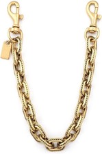 Bag Purse Charms Extender Chain - Chunky Gold/Silver Chain Strap for Handbags -