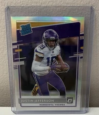 2020 Donruss Optic Justin Jefferson Rated Rookie Holo Silver Prizm! RC #163