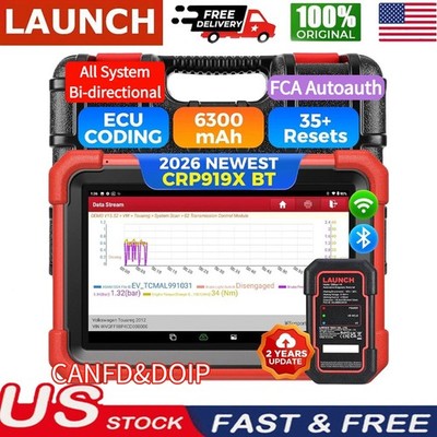 2024 LAUNCH X431 CRP919X BT PRO Bidirectional Car Diagnostic Scanner Key Coding