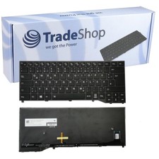 DE-Tastatur Keyboard Schwarz mit Beleuchtung Rahmen für Fujitsu LifeBook U747