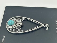 hildie & jo Desert Muse Teardrop Pendant with Faux Turquoise Accent