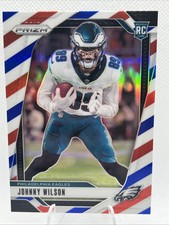 Johnny Wilson 2024 Panini Prizm #355 Red White & Blue Prizm Rookie Card Eagles