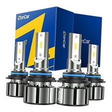 9005/HB3 9006/HB4 LED Bulbs Combo, 24000LM 6500K Cool Super White 9005 9006