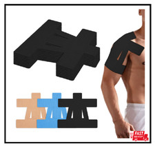 15Pcs Kinesiology Tape for Shoulder Precut,Shoulder Pain Black