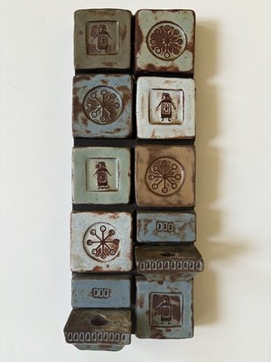 SALE        Thyssen Keramik Denmark tiles Ceramic Tile Candle Wall Sconces