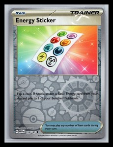 Energy Sticker 159/165 Scarlet & Violet 151 Reverse Holo