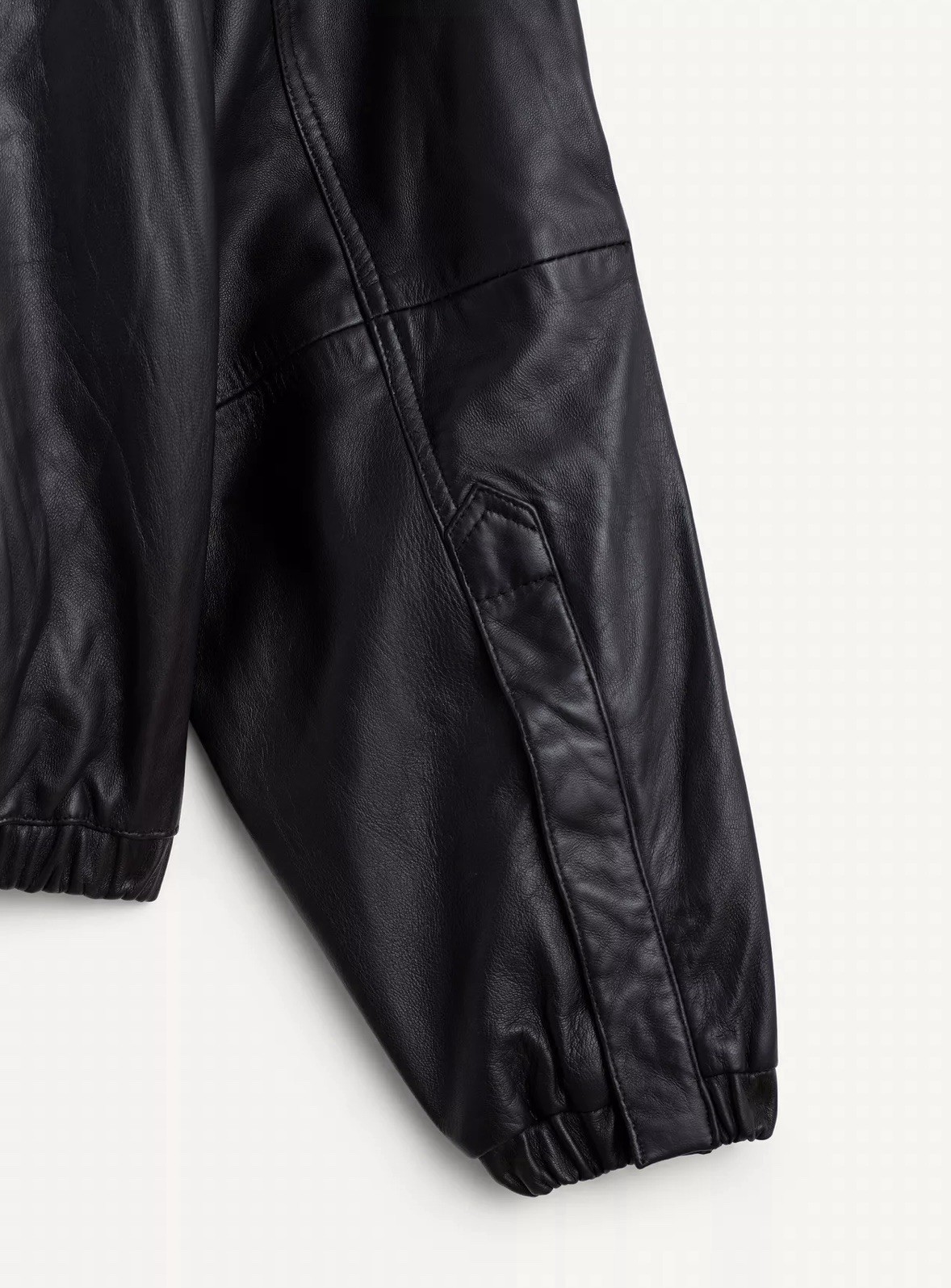 Zara SRPLS Leather Bomber Jacket(MEDIUM) image 8