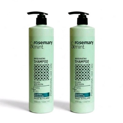 Rosemary Mint Invigorating Shampoo Biotin 33.8oz 2 Pack Hair Care
