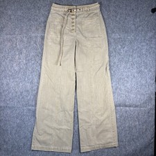 Ulla Johnson Abrams Pants Women's 4 28 x 31 Wide Leg Boho Tan Belted NWT 375