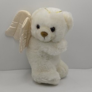 Russ Angel Teddy Bear Vintage Stuffed Ivory Gold Halo Wings 1987 Approx 7.5 Inch