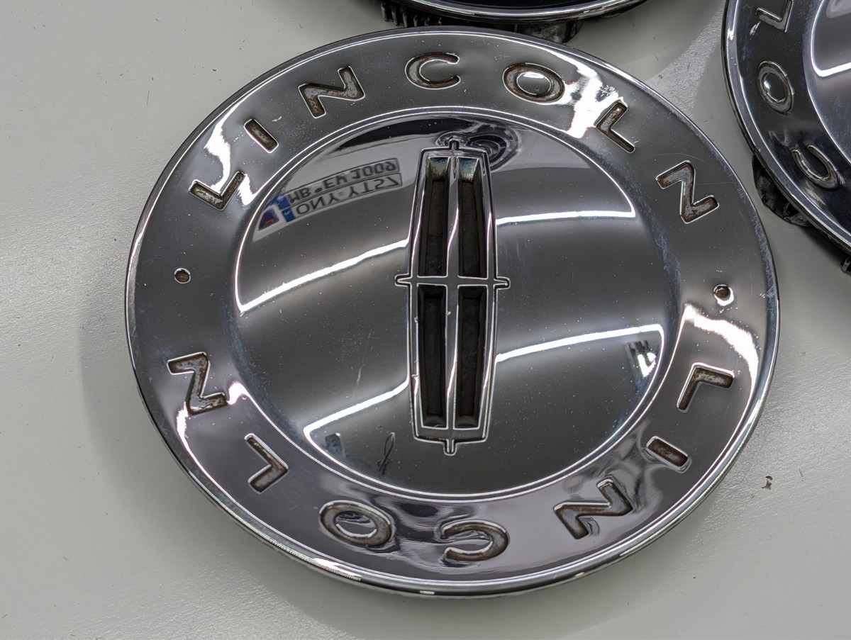 2007-2014 LINCOLN NAVIGATOR CHROME WHEEL CENTER CAPS SET OF 3 OEM
