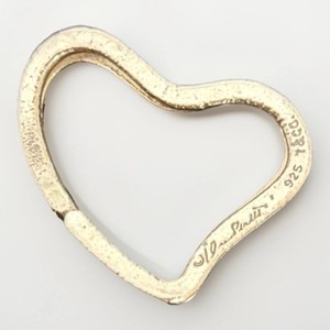Tiffany & Co. Sterling Silver Elsa Peretti Open Heart Key Ring