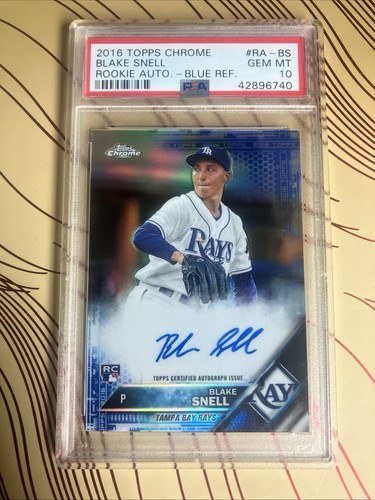 Blake Snell [Blue Refractor] #RA-BS 2016 Topps Chrome Rookie Autographs card