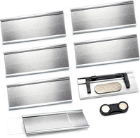 5 StüCk Namensschilder Magnet 72×31 Mm – Aluminium Namensschilder FüR Kleidung,