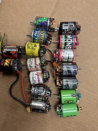 Lot Of Vintage Brushed RC Motors Trinity Cam Reedy Speed Works Speed Gems