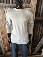 Vuori LS Light Heather Gray Ponto Performance Crew Pullover Size Large