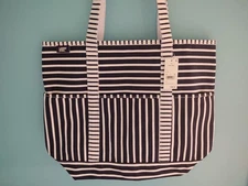Land's End Printed Canvas Beach Tote 