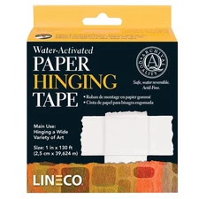 Lineco Water - Activated Gummed Frame/Hinging Tape, 1 - Inch x 130 - Feet