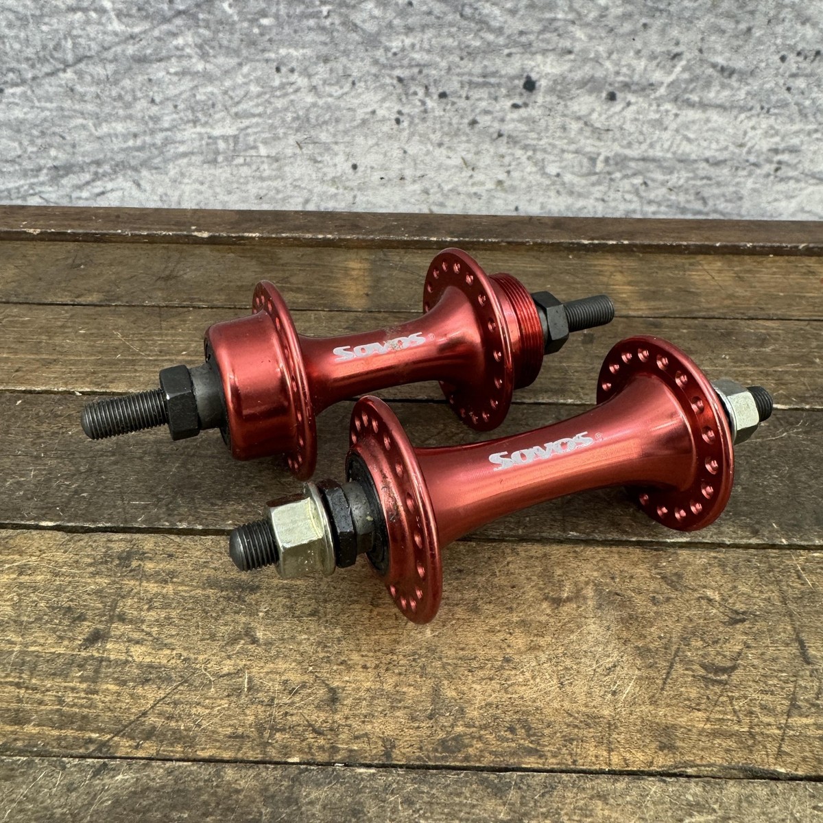 パーツ NOS SUNTOUR LARGE HUB FRONT 36H RED EXCESS XLC Pro Front Hub 36H - USPROBIKES